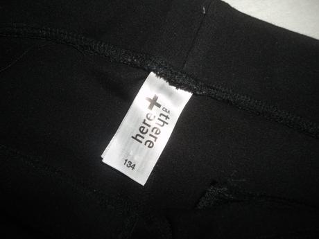 Sytě černé pružné kalhoty c+a, vel. 134, c&a,134