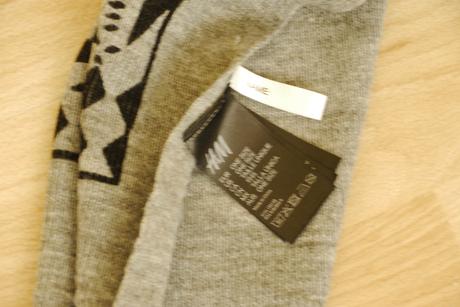 110/128 cepice h&m cerno-seda, h&m