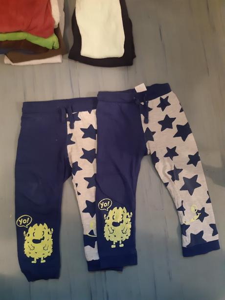 Dětské tepláky, vel. 86-92, 11 kusů, tchibo,92