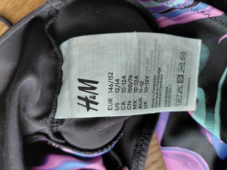 Dívčí plavky, h&m,146