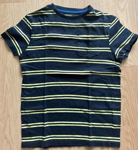 Bavlněné pruhované tričko, marks & spencer,146