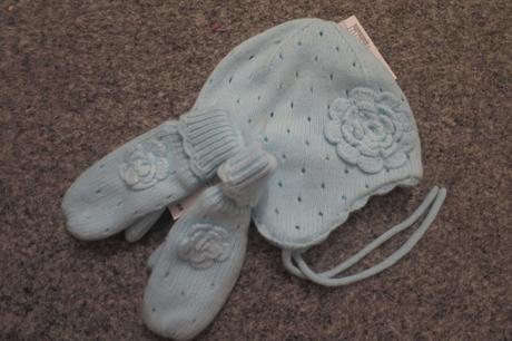 Cepička + rukavičky nenošené, h&m,74