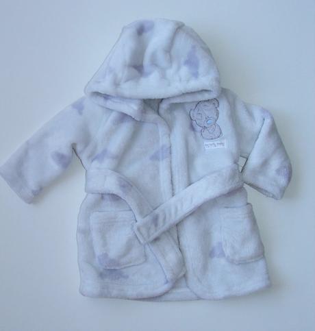 M546 chlupatý župan s obláčky vel. 62, george,62