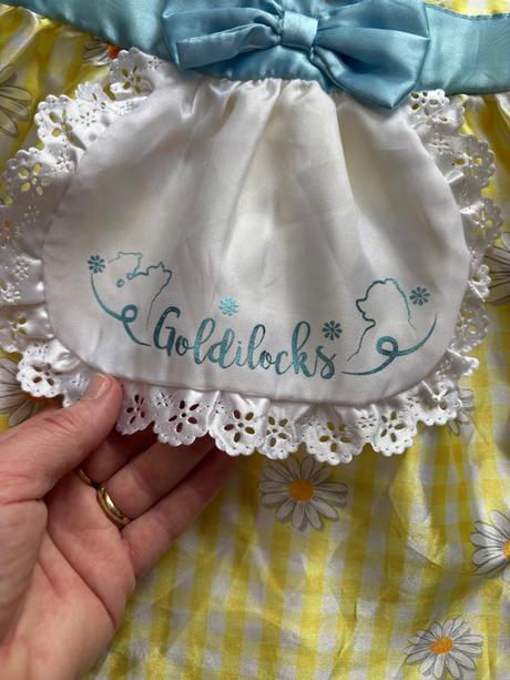 Ob/ kostým šaty zlatovláska - v.3/4 roky, 