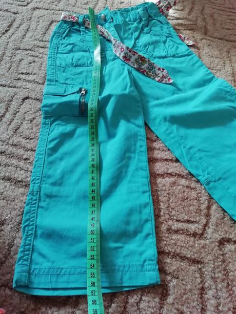Krásné tyrkysové pláťáky nové -86-92, 86
