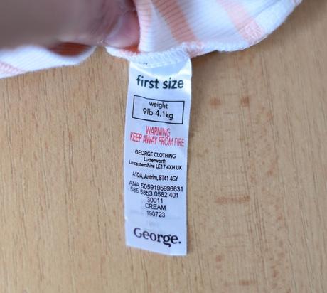 Set vel. first size, george,50