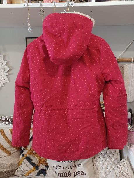 Srdíčková zimní bunda parka, m