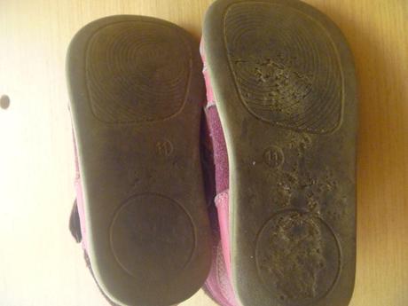 Růžové barefoot koženkové kotníčkové boty vel. 25, 25