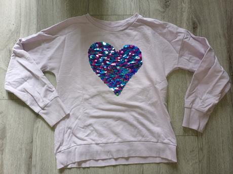 Dívčí tričko/slabá mikina f&f vel 10-11 let, f&f,140