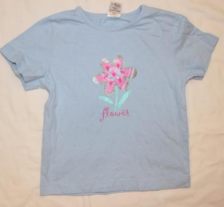 Ax63. tričko s kytkou 3-4 roky, 104