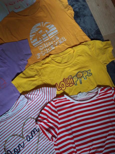 7x triko tričko i jednotlivě, 134