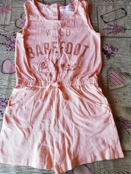 Overal dívčí letní, vel. 122/128, zn. minoti., minoti,122