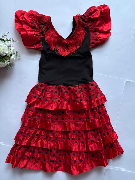 K5/ kostým španělská tanečnice-  v.cca 12/ 18 měs., 