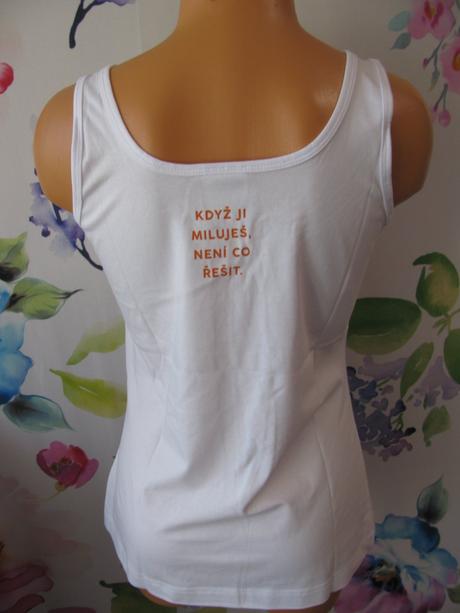 Dámské letní bavlněné tričko, tílko, l