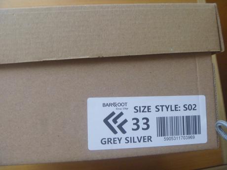 Šedé tenisky ef barefoot vel. 33, 33