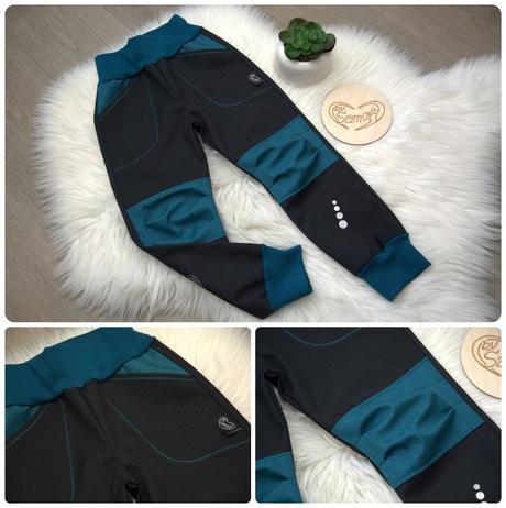 Softshellové kalhoty comfort  vel. 80-158, 74 - 158