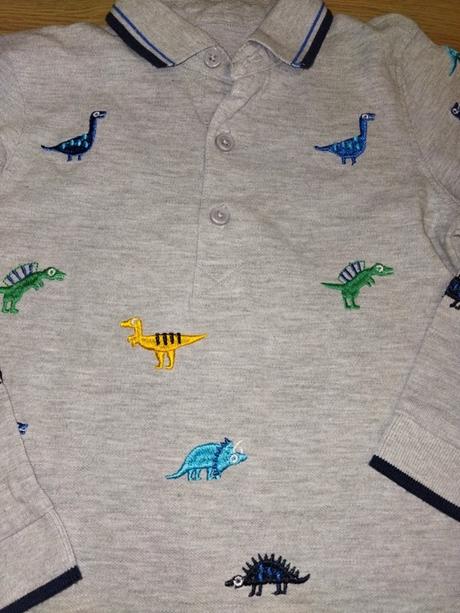 Šedé tričko s dinosaury 110 bluezoo, bluezoo,110