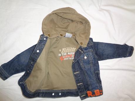 Luxusní podšitá riflová bunda na patenty, topolino,86