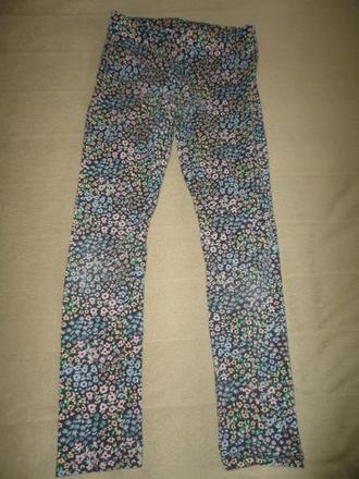 Kytičkové legíny hm, vel. 7-8 let, h&m,128