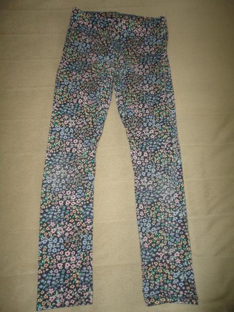 Kytičkové legíny hm, vel. 7-8 let, h&m,128