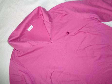 Krásné fuksiové tričko s límečkem 46/48, 48