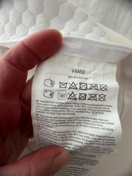 Profilovaný polštář z paměťové pěny vanse, 