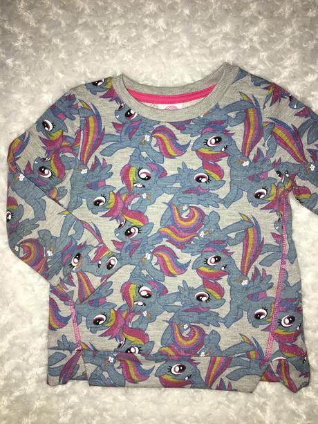 Šedá bavlněná mikina my little pony, 92