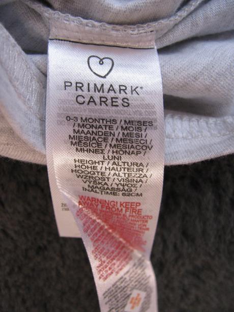 Světle šedé tričko se santou v.0-3 měs., primark,62