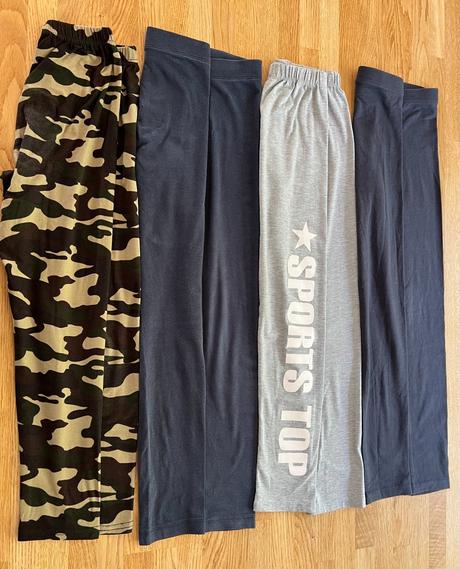 Leginy & elasťáky maskáč vel. 134/140, 134