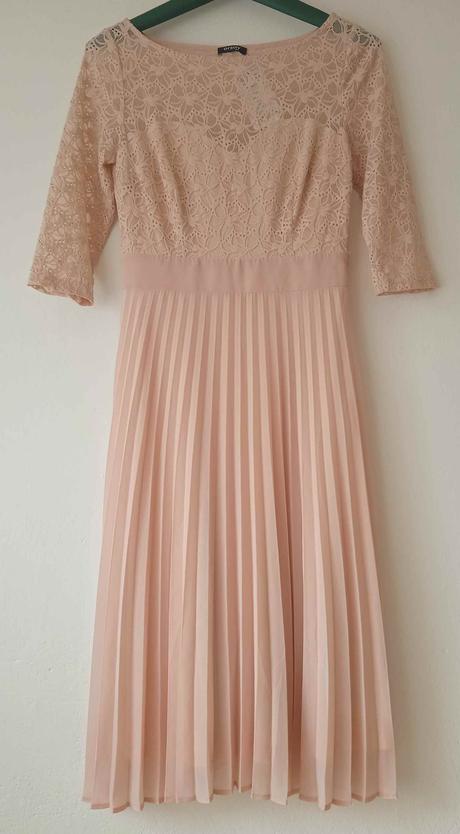 Dámské meruňkové šaty plisované orsay 40 l, orsay,40 / l