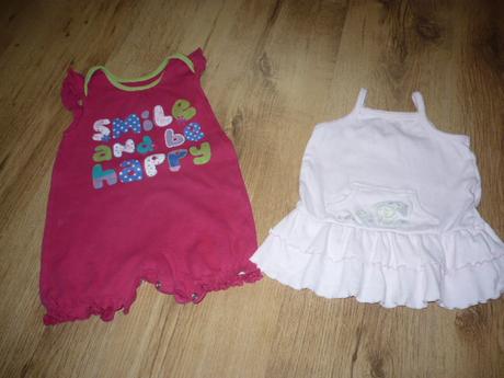 Šatičky + letní overálek, vel. 62/68, cherokee,68