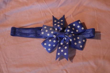 Dívčí čelenka s mašličkou,