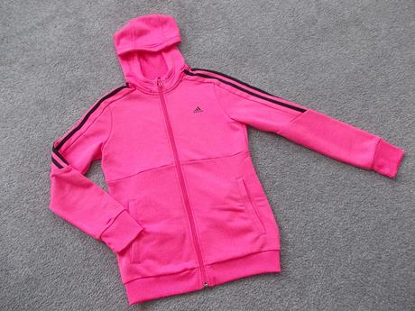 Neonově růžová mikina adidas, vel. 152, adidas,152