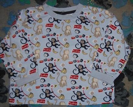Tričko s opičkami vel. 86, next,86
