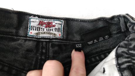 Riflové šortky vel. 122, 122