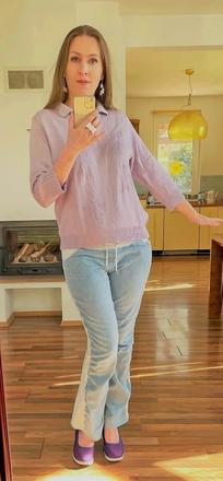 Fialový/lila svetřík, vel neuvedena neuvedena cca, xl