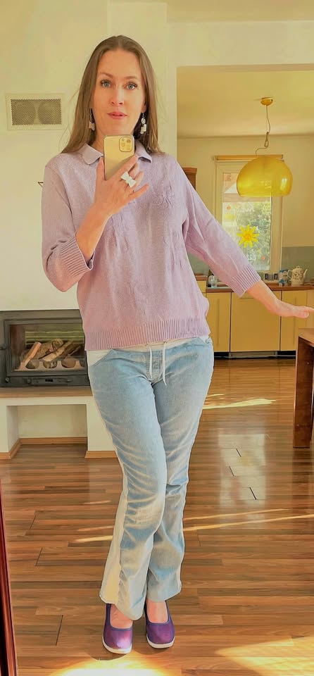 Fialový/lila svetřík, vel neuvedena neuvedena cca, xl