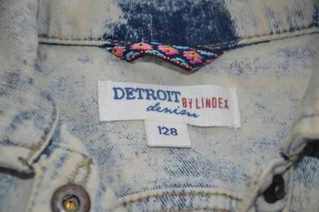 128 lindex džínová vestička plísňový efekt, lindex,128