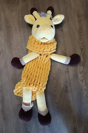 Pyžamožrout/plyšák na pyžamo - žirafa, šířka (cm): 30,délka (cm): 80