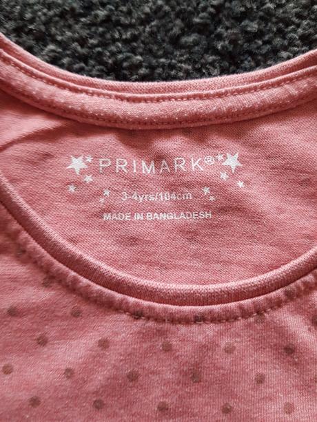 Dívčí tričko značky primark, velikost 3-4 roky, primark,104