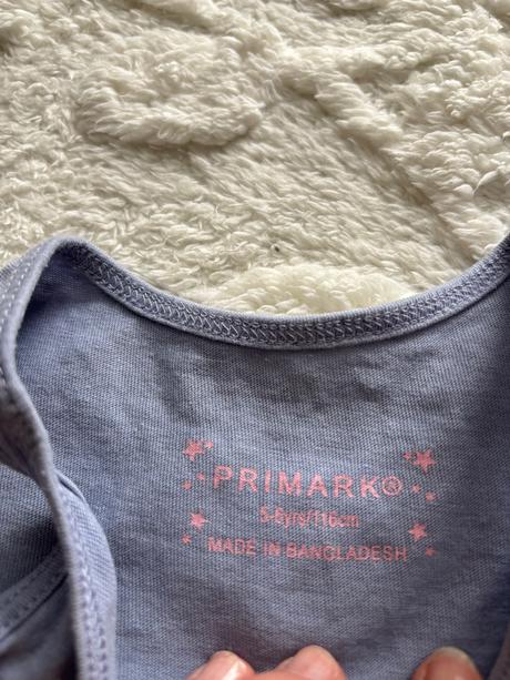 Tílko unicorn šedo modré  - v.5/6 let, primark,116