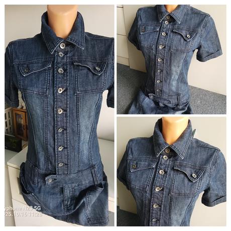 Šaty riflové zn."dromedar" vel."m", dromedar,m