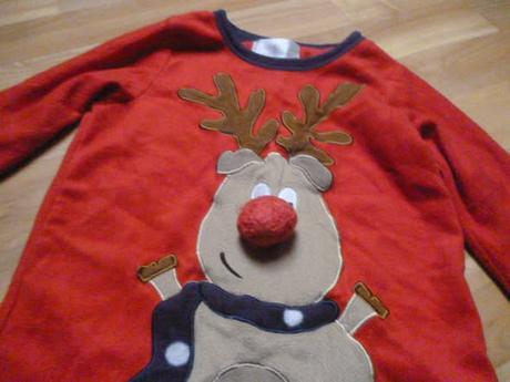 Vánoční mikina vel. 5-6 flís, 116