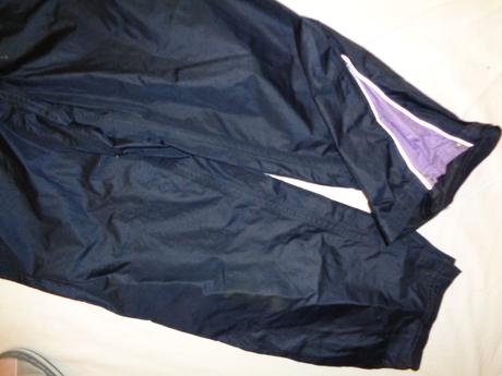 Tmavomodré nepromokavé šusťákové kalhoty, alive,128