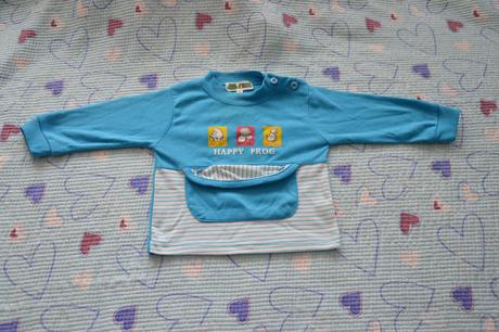 Triko dl. rukáv, s kapsou, frog,86