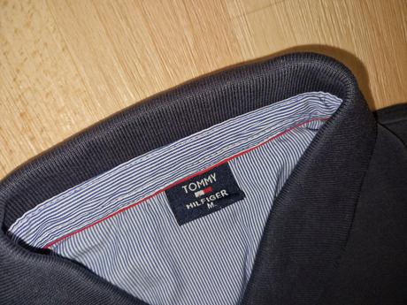 Tričko s límečkem tmavě šedé tommy hilfiger, tommy hilfiger,m