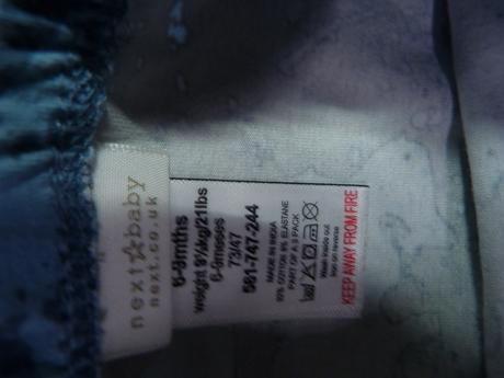 Bavlněné kalhoty vel. 74, next,74