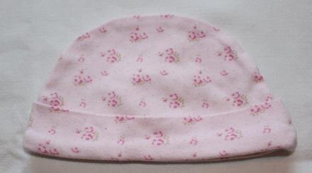 Ad67. bavlněná růžičková čepička 0-3 měs., 62