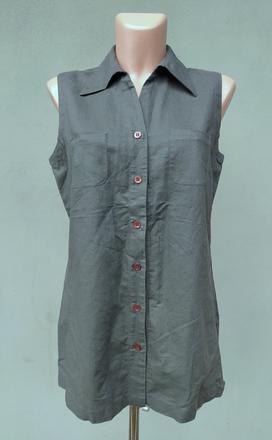 Lněný košilový top esprit - vel.36, esprit,36