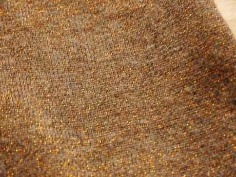 Hnedo-bronzovy svetrik s lurexem vel. 34/36, 34